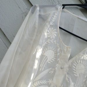 J. Jill Sheer Button Blouse